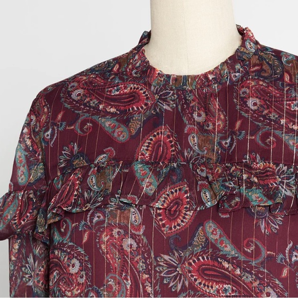 MODCLOTH Tops | ModCloth’s Moon Orchid Affinity for Finery Top Sz Large NWT - Picture 2 of 8